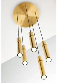 Jupiter 2020 - Csillár zsinóron ALAS 5xGU10/10W/230V arany