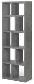 Szürke könyvespolc beton dekorral 70x198 cm Berlin – TemaHome