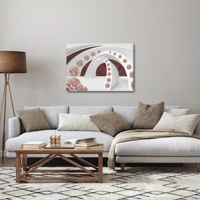 Kép - 3D ívek virágokkal (70x50 cm)