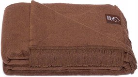 Pamut akril takaró 150x200 csokoládé pléd ágytakaró