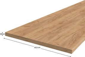Munkalap, K003, vastagság 3,8 cm, craft arany tölgy