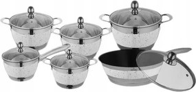 Edénykészlet Márvány 12 db-os Gáz indukciós Hoffner