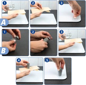 Edzett üveg tűzhely fedőlap szett 2 db-os 30x52 cm Lunch – Wenko