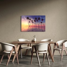 A felszín fölé emelkedő pálmafák képe (90x60 cm)