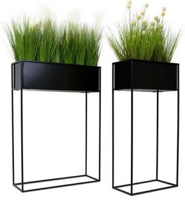 Virágállvány 90x44 cm fekete