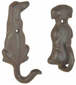 2 darabos öntöttvas fali akasztó készlet - Esschert Design