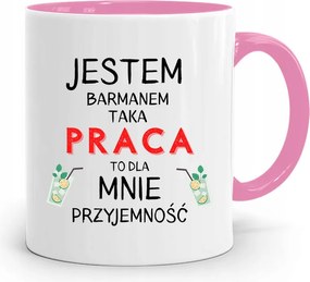 Rózsaszín Bögre Csaposnak Csapos Vagyok Ajándék fényképes nyomattal