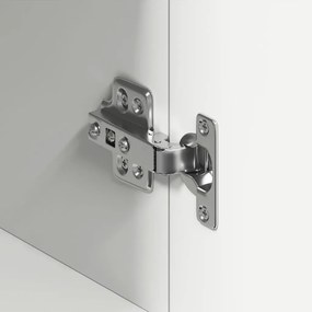 Fehér Oldalszekrény Fehér Fa 120 x 36 x 69 cm Tárolás