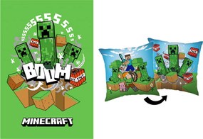 Minecraft Creeper Chaos polár takaró és párna szett, 2 részes