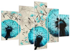 Kép -kék pitypang pehely (150x105 cm)