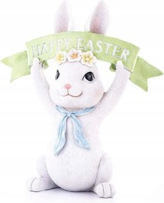 HĂșsvĂ©ti figura fehĂ©r nyuszi kendĆvel 21x18cm 143940 Art-Pol