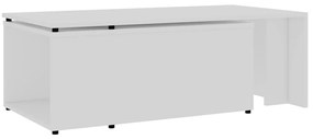Fehér szerelt fa dohányzóasztal 150 x 50 x 35 cm