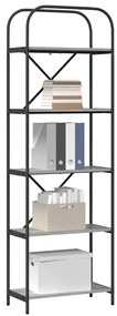 Könyvespolc Szürke sonoma 60 x 30 x 183 cm Faanyag