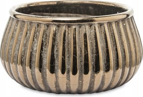 Virágtartó kaspó arany kerámia dekoráció egész éves ház kert