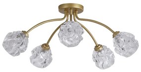 Searchlight 11525-5GO - Felületre szerelhető csillár ASTRAL 5xG9/33W/230V arany