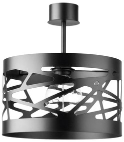 Csillár rúdon MODUL FREZ 1xE27/60W/230V á. 30 cm fekete