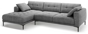 Szürke sarokkanapé (bal oldali-heverő résszel) Bemy – Micadoni