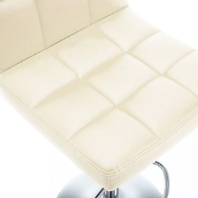 vidaXL 2 db krémszínű műbőr bárszék