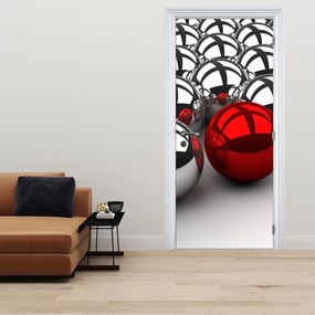 Fotótapéta ajtóra - Fényes golyók (95x205cm)