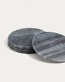 Szürke márvány poháralátét szett 4 db-os Tresa – Kave Home