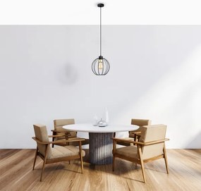 Csillár zsinóron STARLIGHT 1xE27/15W/230V fekete/arany