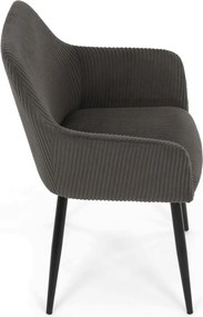 Étkezőszék szürke kordbársony kárpittal – DCH-V4009 GREY6