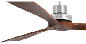 FARO 33464DC-Mennyezeti ventilátor LANTAU XL barna/króm d.168 cm+remote irányítás