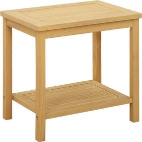 vidaXL Oldal asztal Olaj Természetes 50 x 35 x 45 cm Tömör Akácfa