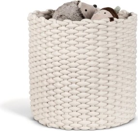 Textil tárolókosár ø 40x40 cm Peach Skin Round XL – Bigso