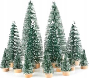 16 db miniatűr karácsonyfadísz