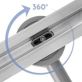 Rea Neox Slim Pro, zuhanylefolyó 100 cm, szálcsiszolt acél, REA-G5803