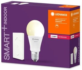 LED lámpa , égő , Ledvance Smart+ , Mini KIT (E27 8.5W + Switch Mini dimmer) , meleg , dimmelhető