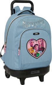 K-pop Démonvadászok Denim Dreams prémium gurulós iskolatáska, táska 45 cm