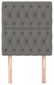 2 db sötétszürke szövet fejtámla 80x7x78/88 cm