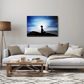 Meditáló nő képe (90x60 cm)