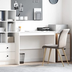 vidaXL Íróasztal Fehér Forgácslap 100 x 50 x 76 cm Tárolás Íróasztal