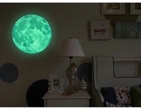 Real Moon sötétben világító falmatrica - Ambiance