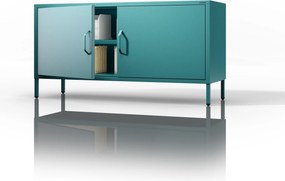 TV-szekrény lábakon ROSA, 1150 x 595 x 400 mm, Modern: tengerszínű