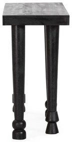 Fekete mangófa konzolasztal 40x130 cm Inaya – MOME