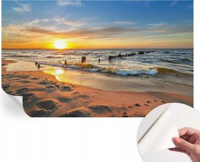 Design fali fotótapéta öntapadós tengerpart nyugat 416x254 cm