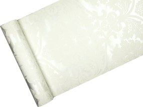 Fehér vinil tapéta flizelin -dísz