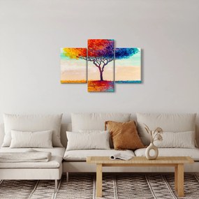 Egy festett fa képe (90x60 cm)