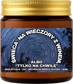 Szója illatgyertya 180 ml Boros estékre, vagy csak egy pillanatra