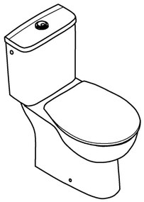 GROHE 39346000 - BAU álló WC, függőleges kifolyással, kerámia/fehér