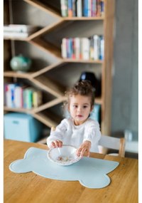 Bear világoskék szilikon tányéralátét, 48 x 25 cm - Kindsgut