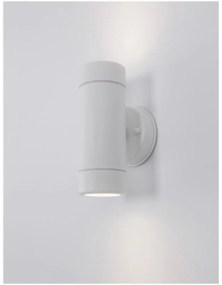 Nova Luce kültéri fali lámpa, lefelé és felfelé világít, fehér, GU10-MR16 foglalattal, max. 2x7W, 9010621