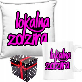 Vicces Ajándék Szett Párna Helyi Ribi Bögre Karácsonyi Doboz