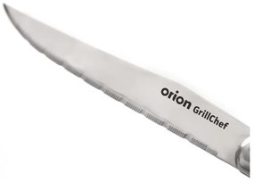 Ezüstszínű-natúr színű rozsdamentes acél evőeszköz készlet 2 db-os – Orion