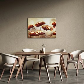 Piros virágok képe (70x50 cm)