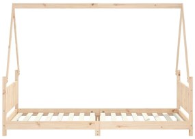 tömör fenyőfa gyerekágykeret 90 x 200 cm